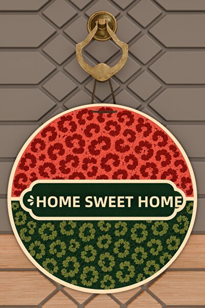 Dormot Home Μοντέρνο γραπτό στολίδι στρογγυλής πόρτας με μοτίβο λεοπάρδαλης Ψ...