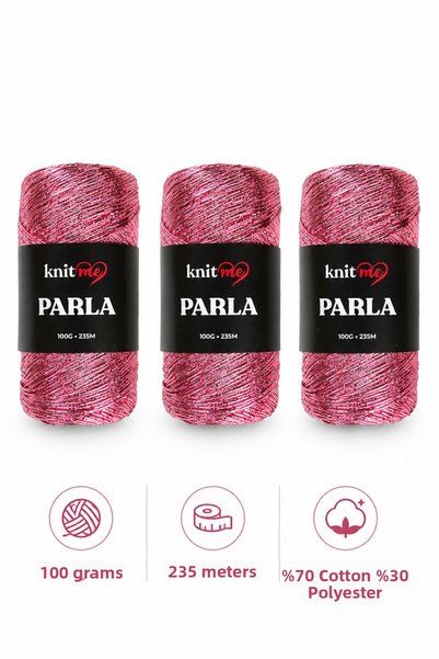 knitme Parla Knitting Yarn 100 Gr 235 Mt Bag Yarn Supla Yarn Cotton Sim 3 Pieces