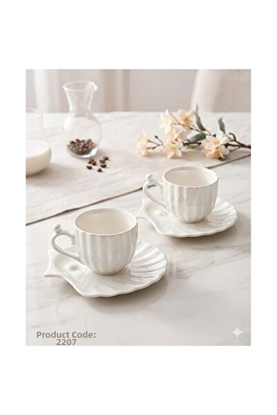 konak alışveriş Konak 2207 -Coffee Cup 2-Piece Porcelain -Aymet