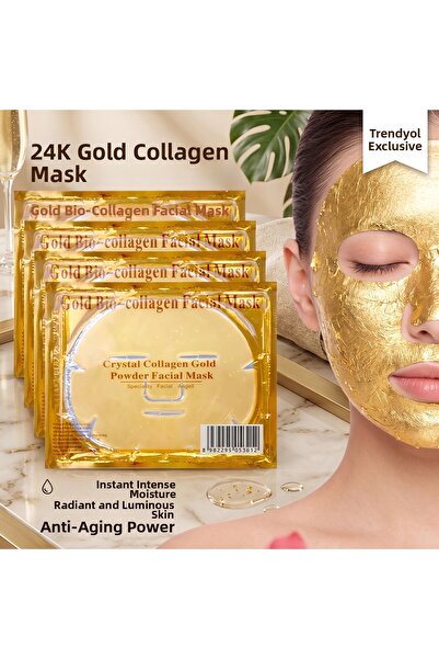 Generic Brand 24K Gold Bio-Collagen Face Mask - Anti-Aging, Intense Moisturiz...