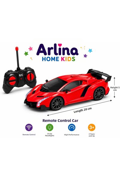Arlina Home Kids Red Sports Car with Remote Control