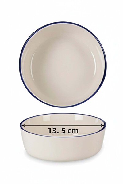 rinart Set of 6 Toledo Bowls 13.5cm Rim Navy Blue