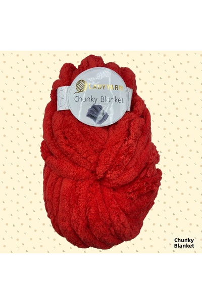 Lady Yarn Chunky Blanket 1009 Red