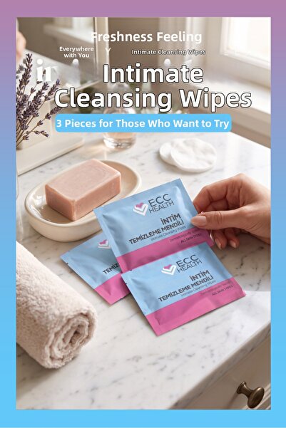 Ecc HEALTH Intim Cleansing Wipes – 3-Pack Advantage Pack / Practical Portable...