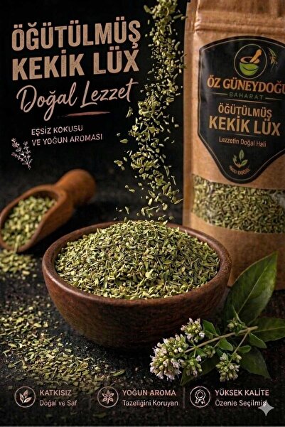 ÖZ GÜNEYDOĞU BAHARAT Kekik Lüks 140 Gr | %100 Doğal, Seçilmiş Kalite, Taze ve...