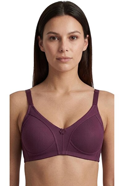 Ebru Micro Waterway Patterned Recovery (Minimizer) Plum Bra Ebr-1005