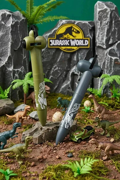 JURASSIC WORLD Serisi Tekerlek Figürlü Tükenmez Kalem (0.7 mm)