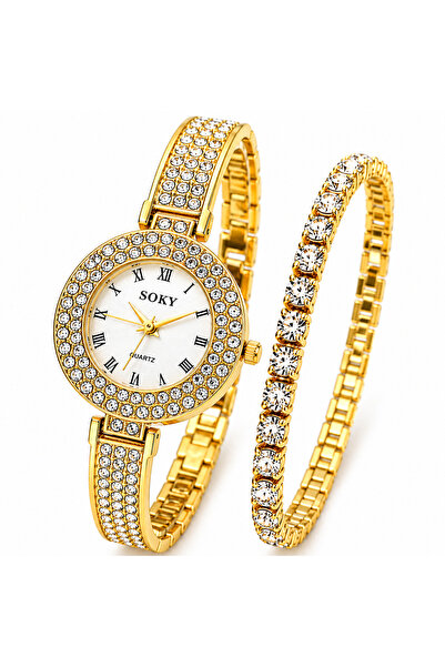 Geneva Platinum Set ceas elegant de damă + brățară - Cadou inclus 🎁   Acceso...
