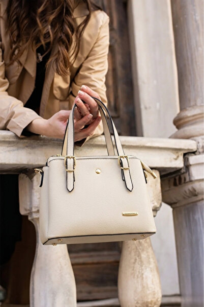 Sanmorris Women's Long Strap 4 Compartment Shoulder and Hand Bag with Gold Ac...