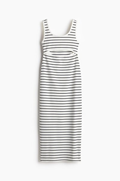 H&M Oyuklu Maksi Elbise