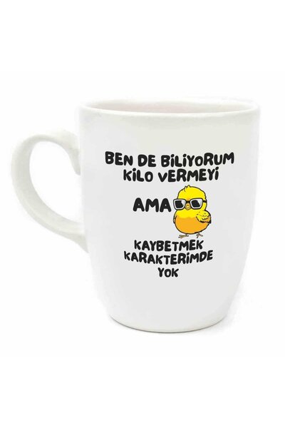 PALTO TASARIM Don't Lose My Character Cream Oval Mug - Gift Ceramic Mug