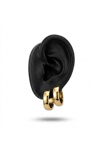 h&b design jewel Çelik Basic Halka Küpe