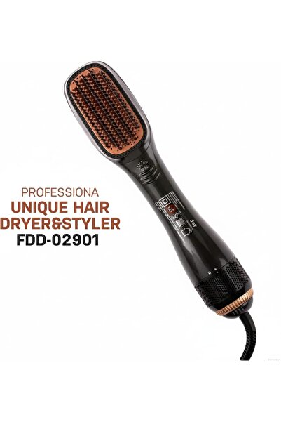 Generic JOY Professional Heated Styling Brush - Portable 2-in-1 Hair Straight...