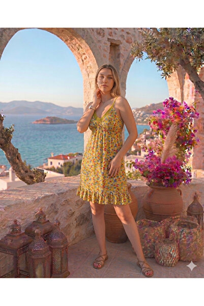Bohemian Summer Mini Floral Print Ethnic Dress