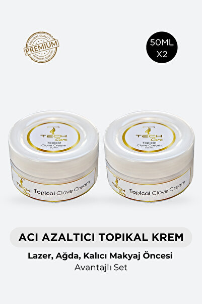 Tech Care 2'Li Acı Azaltıcı Care Cream-Topical Cream Lazer Epilasyon Ağda Dol...