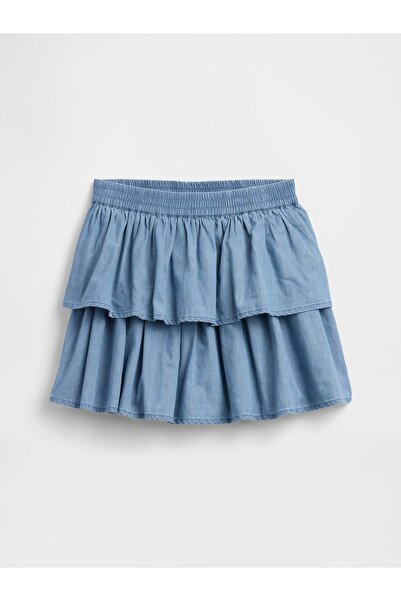 GAP Kız Çocuk Mavi Kids Katmanlı Etek