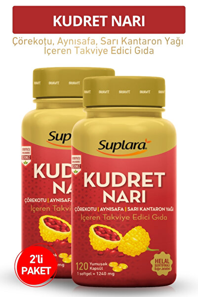Suplara Kudret Narı Çörekotu Aynısafa Sarı Kantaron Yağı Takviye Edici Gıda (...