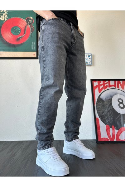 XPUPPETWEAR Gray Washed Effect Boyfriend Jean