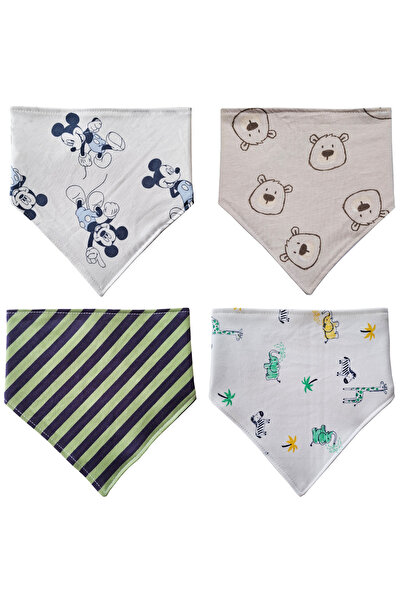 Baby Minik Triangle Scarf Combed Cotton Liquid Proof Drool and Feeding Bib 4 ...