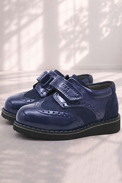 Rakerplus Hidra Patent Leather Velcro Oxford Baby Boy Shoes