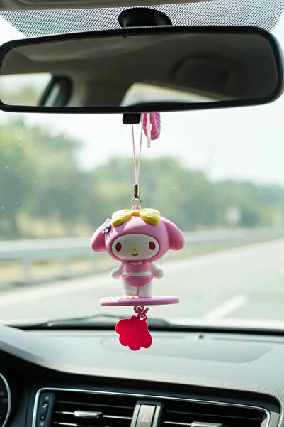 Miniso Sanrio Lisanslı Yaz Serisi My Melody Karakterli Dikiz Aynası Araba Süs...