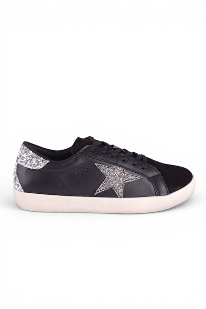 luuq shoes Pantofi sport de damă STARR din piele naturală cu stele brodate