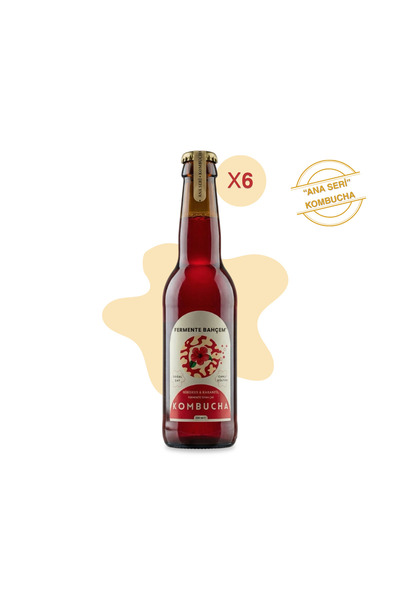 Fermente Bahçem Hibiskus&Karanfil 6'lı Kombucha Paket x 330 ml