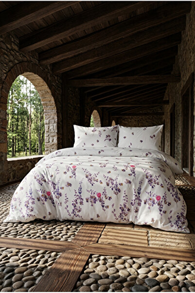 Menderes Home Kolekcija pamuka Bračni Set navlaka za poplun Flora