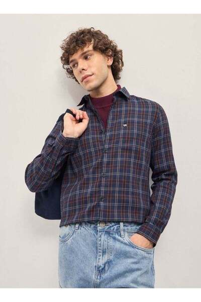 The Bear House Men's Multi-Color Checked Slim Fit Casual Shirt for Every Occa...