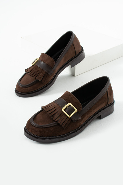 HVZ Exclusive Kahverengi Süet Ayakkabı Loafer Makosen Casual Ergonomik Rahat ...
