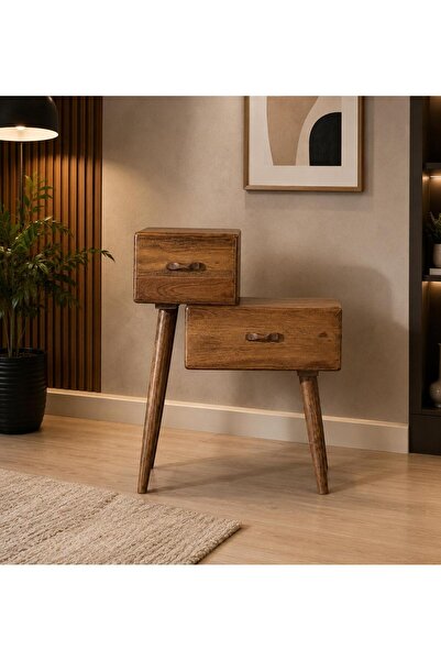 larissa design ahşap komidin