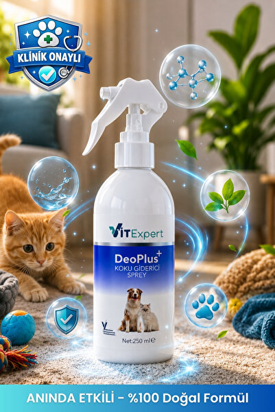 Vitexpert Kedi Kumu ve Tuvaleti Koku Giderici - Bebek Budrası Kokulu İdrar ve...