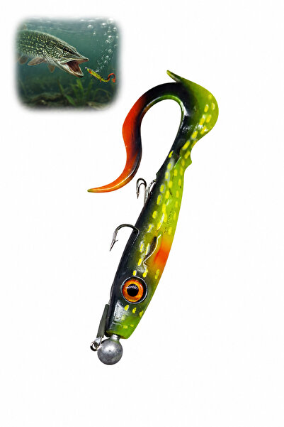 sr sazanrig Shock Tail 19 cm Üçlü İğne NO:6 Çelik tel Modifiyeli Hazır Zokalı...