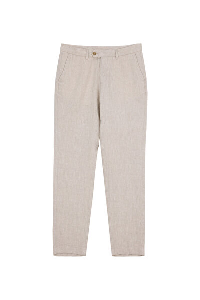 BROOKS BROTHERS بنطلون رجالي بيج BBSS26MPT022