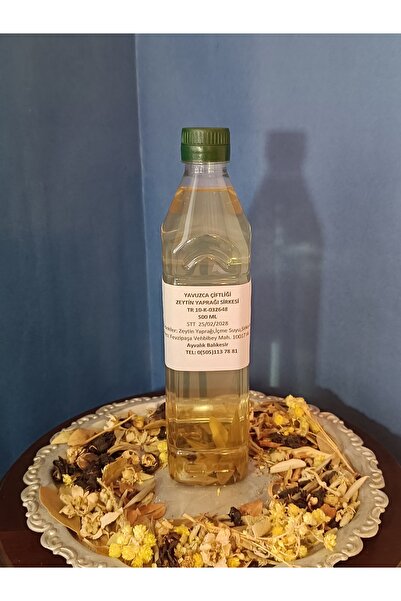 Yavuz El Yapımı Doğal Fermente Filtre Edilmemiş Zeytin Yaprağı Sirkesi 500 ml