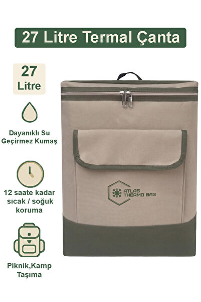 Wallery Bags 27 Liters Thermal Insulated Backpack Picnic Camping Beach Thermo...