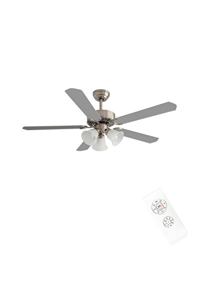 DLC GROUP DLC BRISOTE MAT KROM TAVAN VANTİLATÖRÜ 132CM ÇİFT KANAT RENK
