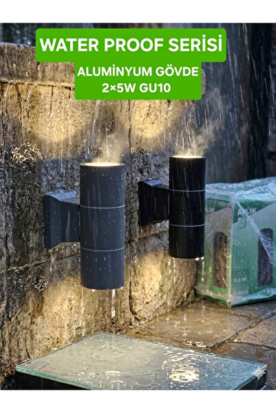 FİLİZ MODERN DIŞ MEKAN 2*5W YADA 2*7W ÇİFT YÖNLÜ APLİK IP65