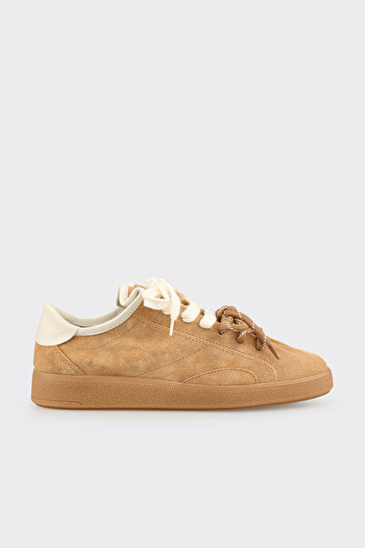 Elle Shoes Naturel Deri Kadın Spor Ayakkabı