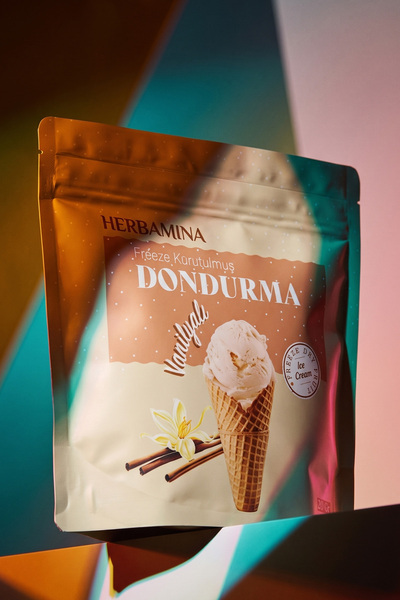 Herbamina Dondurularak Kurutulmuş Vanilyalı Dondurma - 20 gr