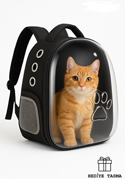 ZEKTON Lüks Astronot Kedi Taşıma Çantası - 9 Hava Kanallı Şeffaf Kedi Sırt Ça...
