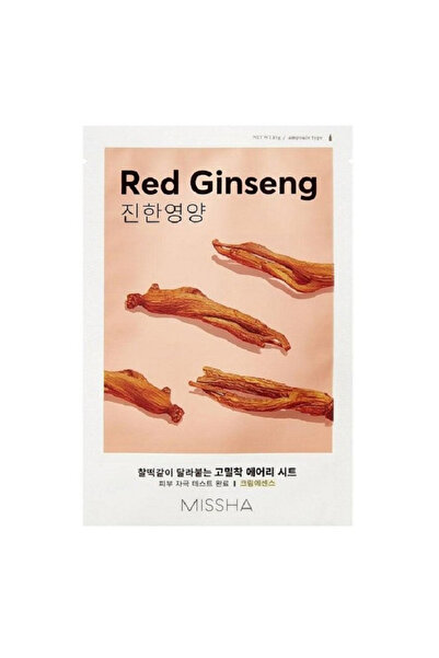 Missha Mască calmantă cu extract de ginseng, tip șervețel, Airy Fit, Ginseng ...