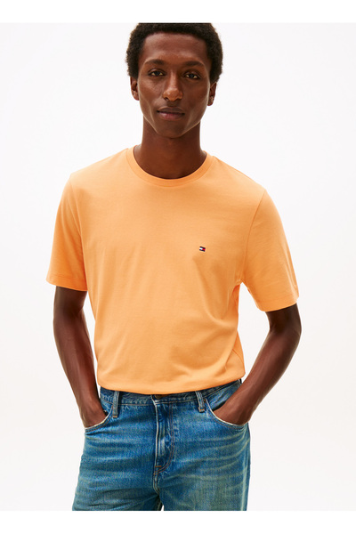 Tommy Hilfiger Turuncu Erkek T-Shirt MW0MW39995SC9_ESS SEASONAL REG FIT