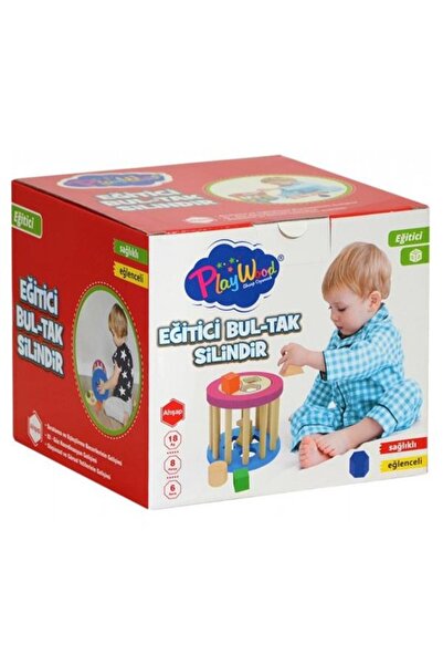 Play Wood مجموعة ألعاب تعليمية مكونة من 6 ألوان مكونة من 8 قطع - ONY-374
