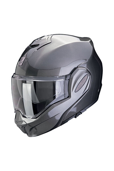 Scorpion Exo-Tech Evo Pro Çene Açılabilir Motosiklet Kaskı Metalik Gri
