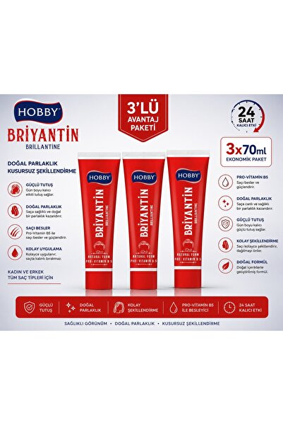 Hobby Briyantin Tüp 70 ML * 3 Adet