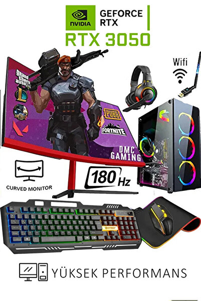 Dmc N314 (PUBG,GTA5) Win11 RYZ 7 5700 32GB RAM 512GB M.2SSD RTX3050 24" 180Hz...