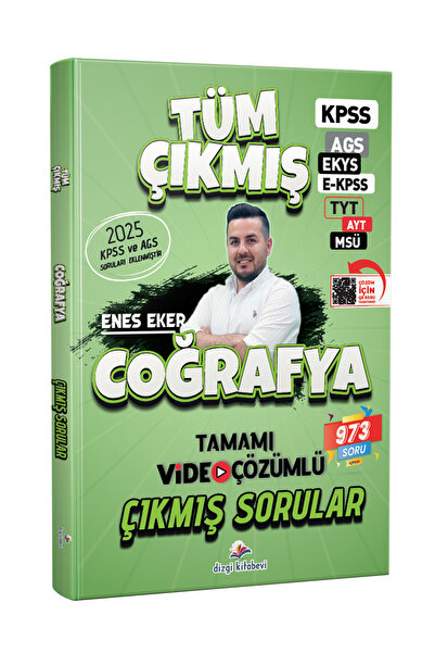 Dizgi Kitap 2026 KPSS MEB-AGS EKYS EKPSS TYT AYT MSÜ Coğrafya Çıkmış Sorular ...
