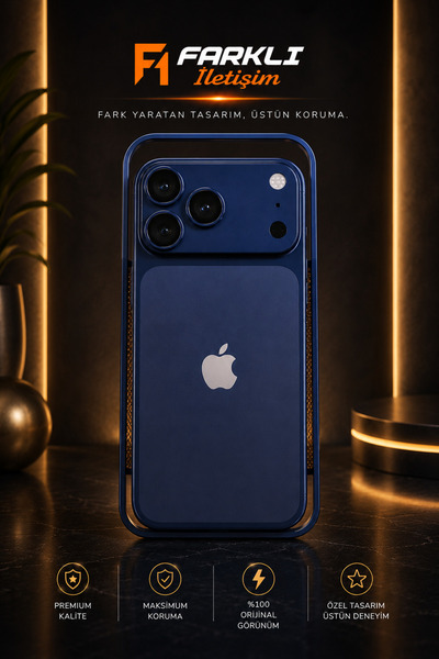 FARKLI İLETİŞİM İPHONE 13 PRO MAX İÇİN 17 PRO DÖNÜŞÜM SETİ ARKA KAPLAMA + ALÜ...