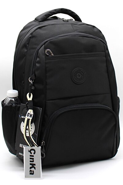 Bevitton Unisex Waterproof Fabric Black Color Backpack and School Bag / 2400